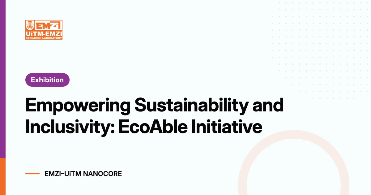 Title graphic: Empowering Sustainability and Inclusivity: EcoAble Initiative