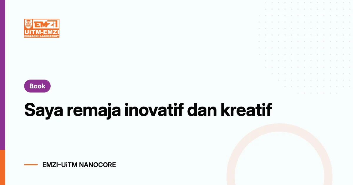 Title graphic: Saya remaja inovatif dan kreatif