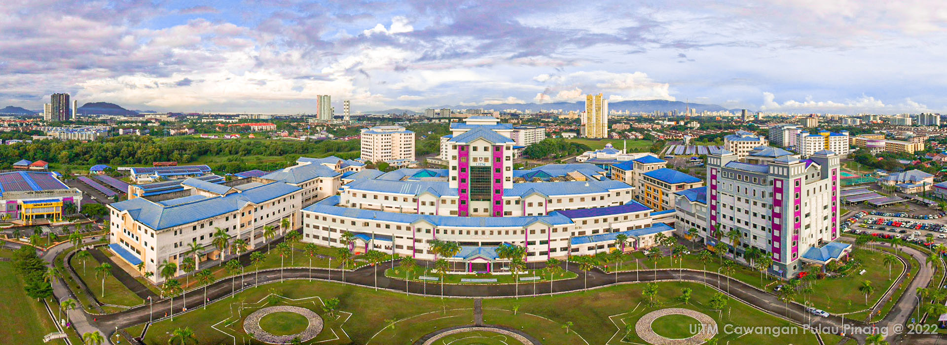 Aerial view of the UiTM Cawangan Pulau Pinang campus at Permatang Pauh